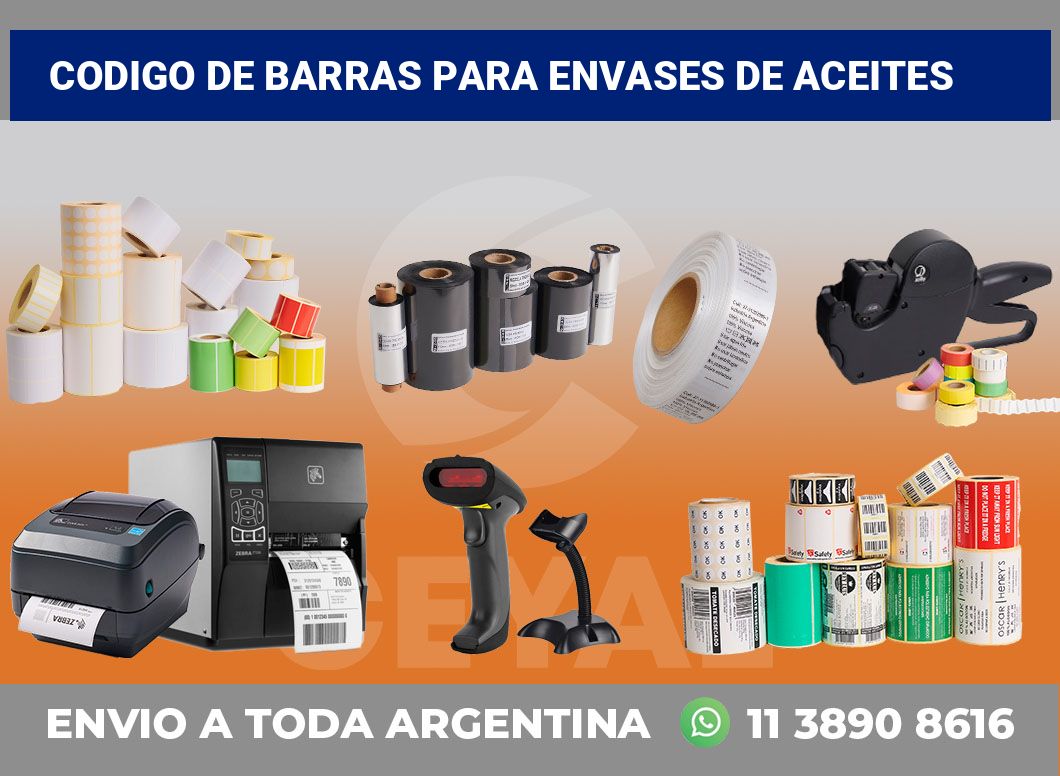 codigo de barras para envases de aceites