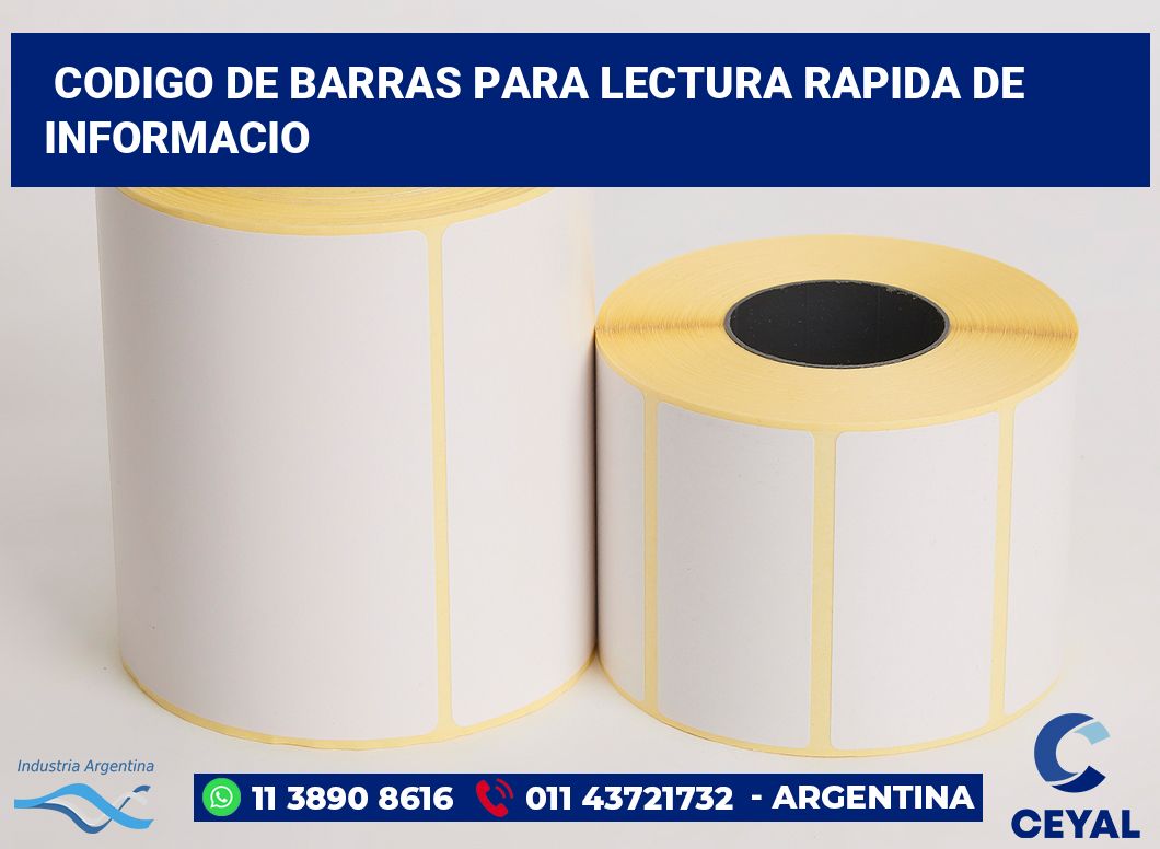 codigo de barras para lectura rapida de informacio