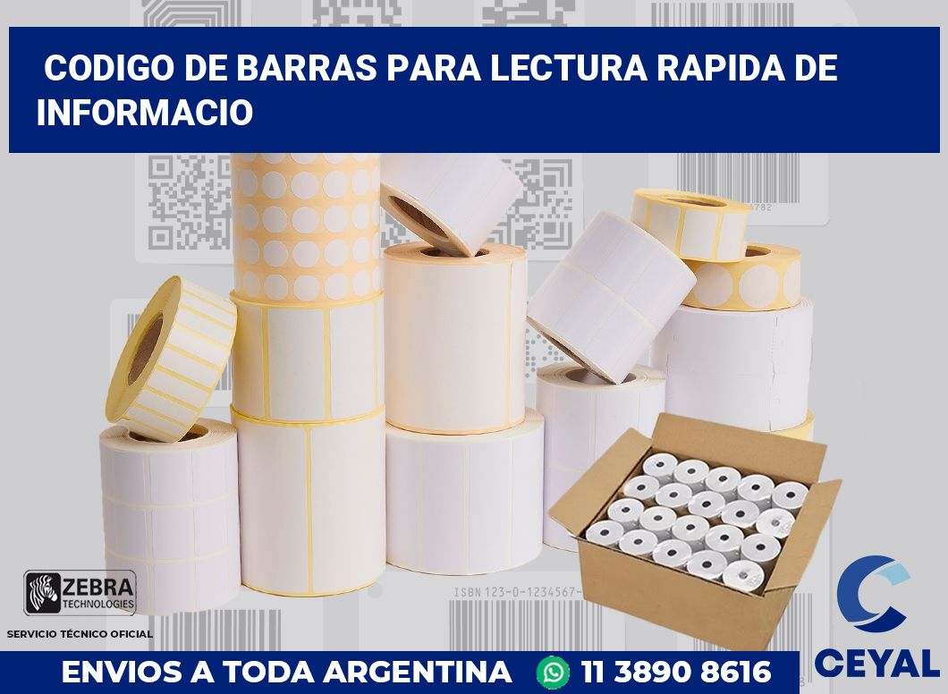 codigo de barras para lectura rapida de informacio