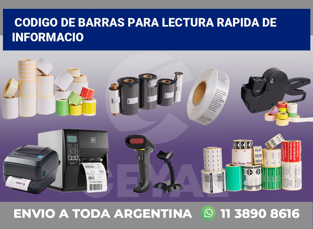 codigo de barras para lectura rapida de informacio