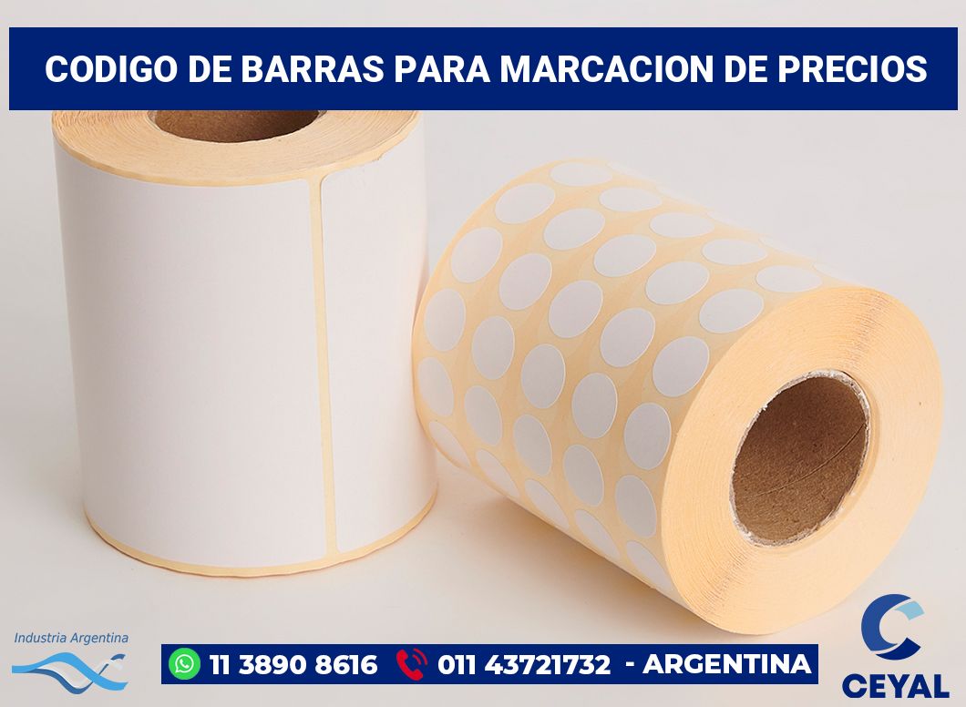 codigo de barras para marcacion de precios