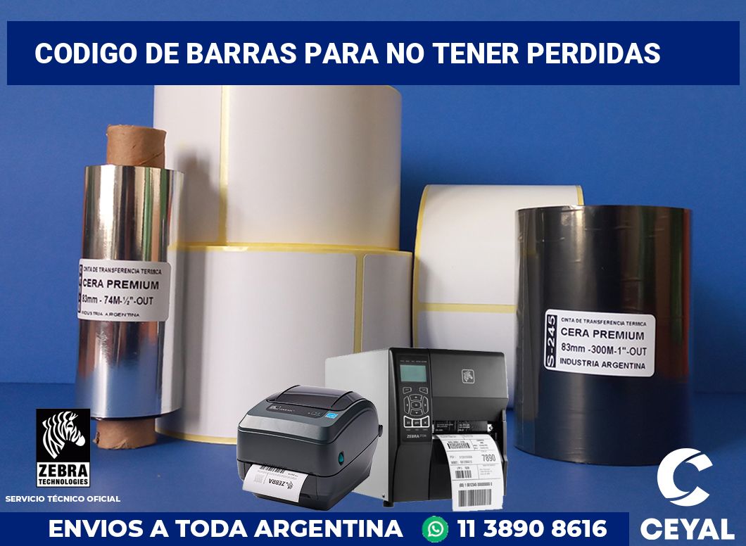 codigo de barras para no tener perdidas