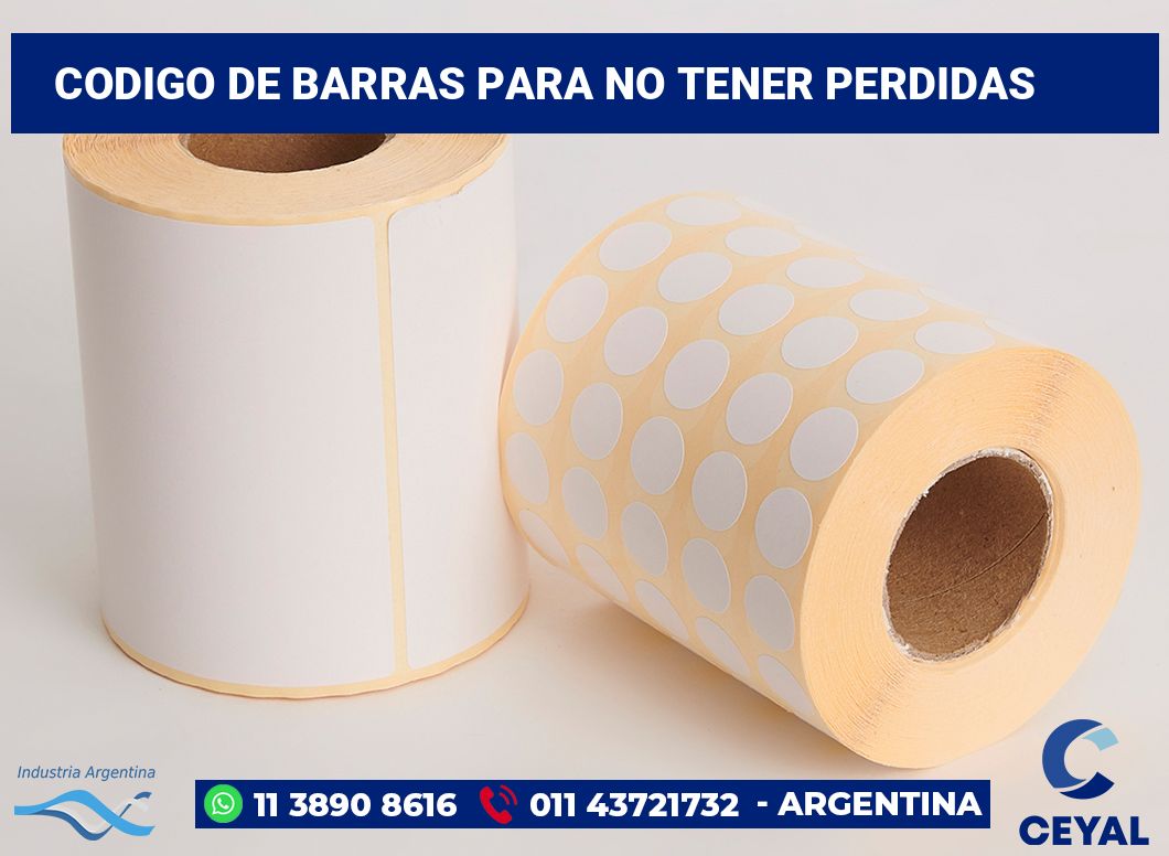 codigo de barras para no tener perdidas