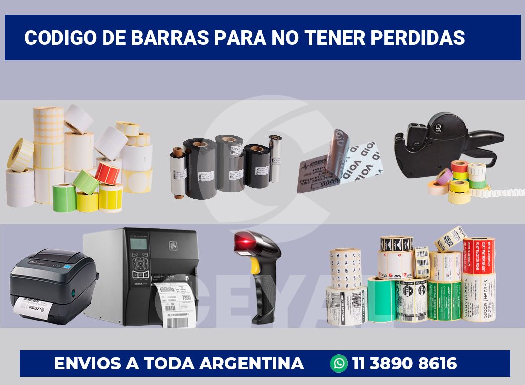 codigo de barras para no tener perdidas