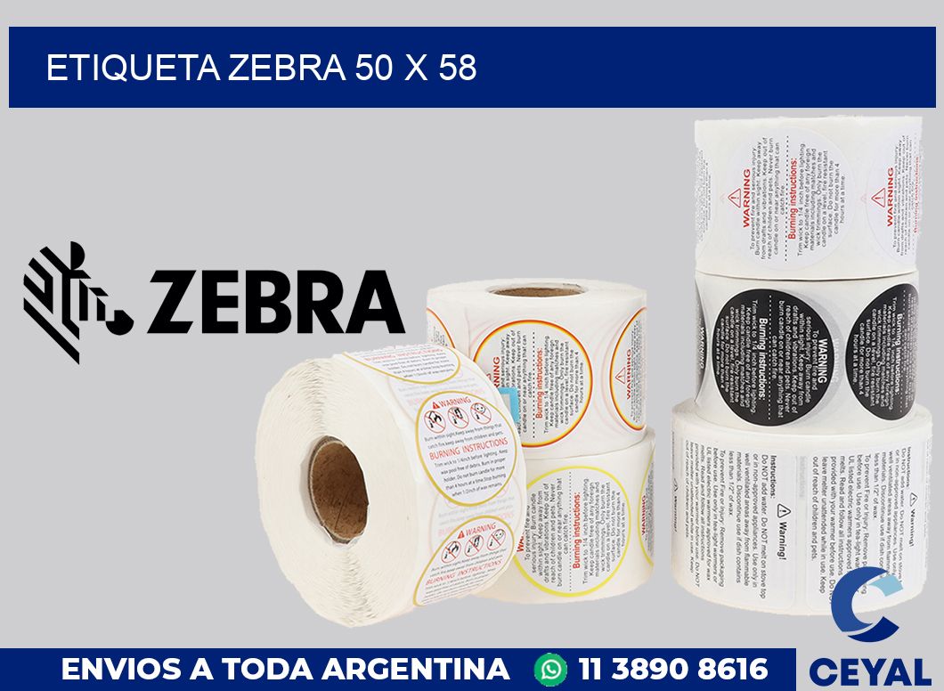 etiqueta zebra 50 x 58