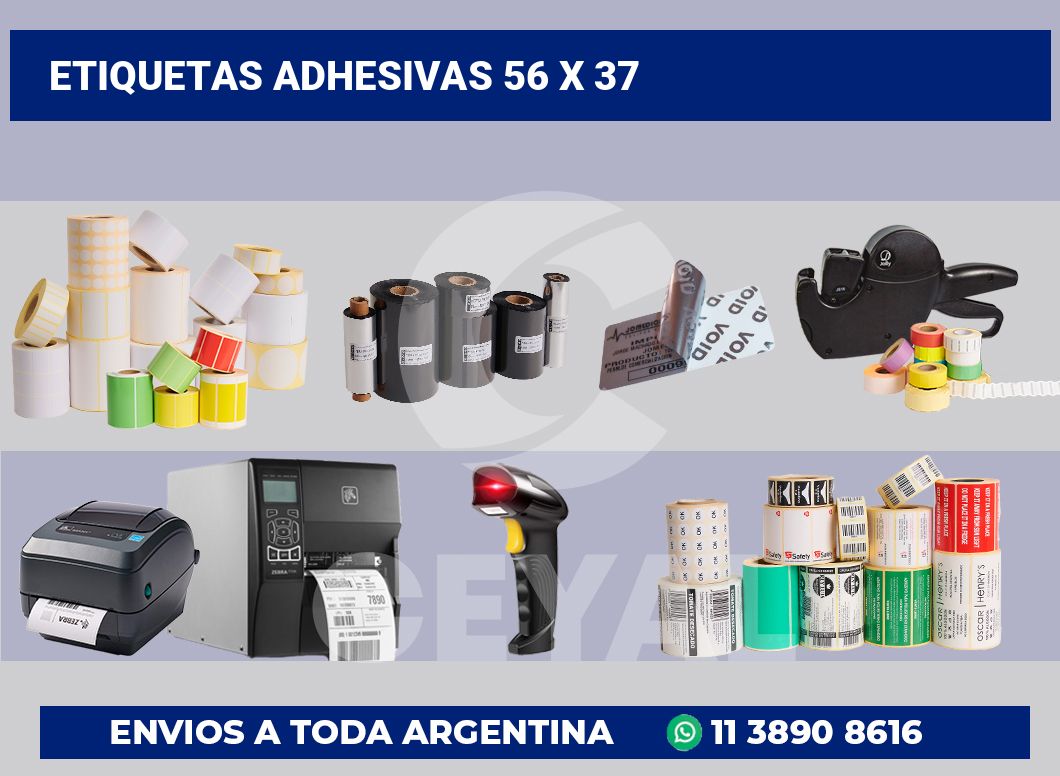 etiquetas adhesivas 56 x 37
