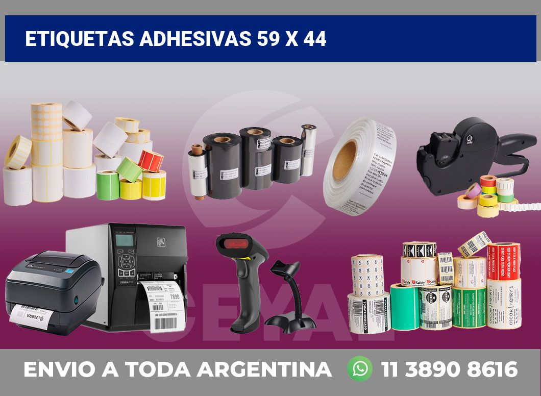 etiquetas adhesivas 59 x 44