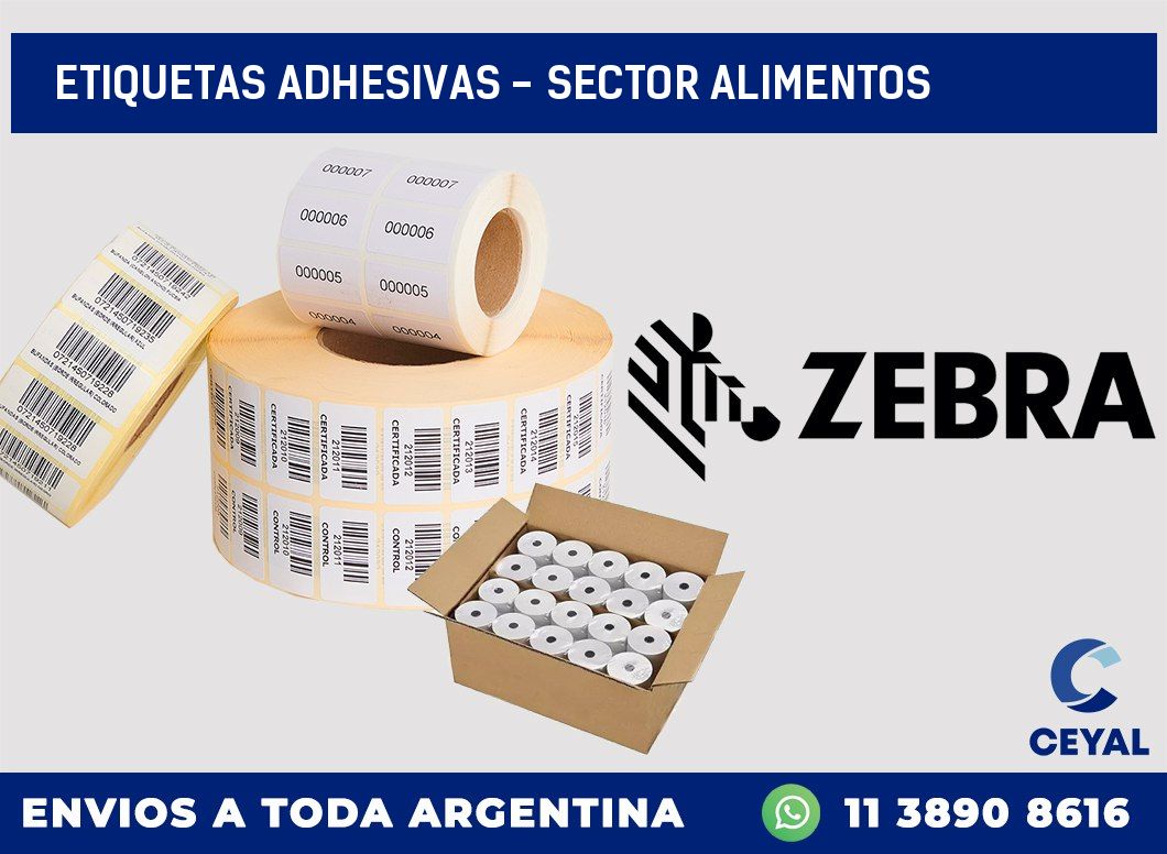 etiquetas adhesivas - sector alimentos