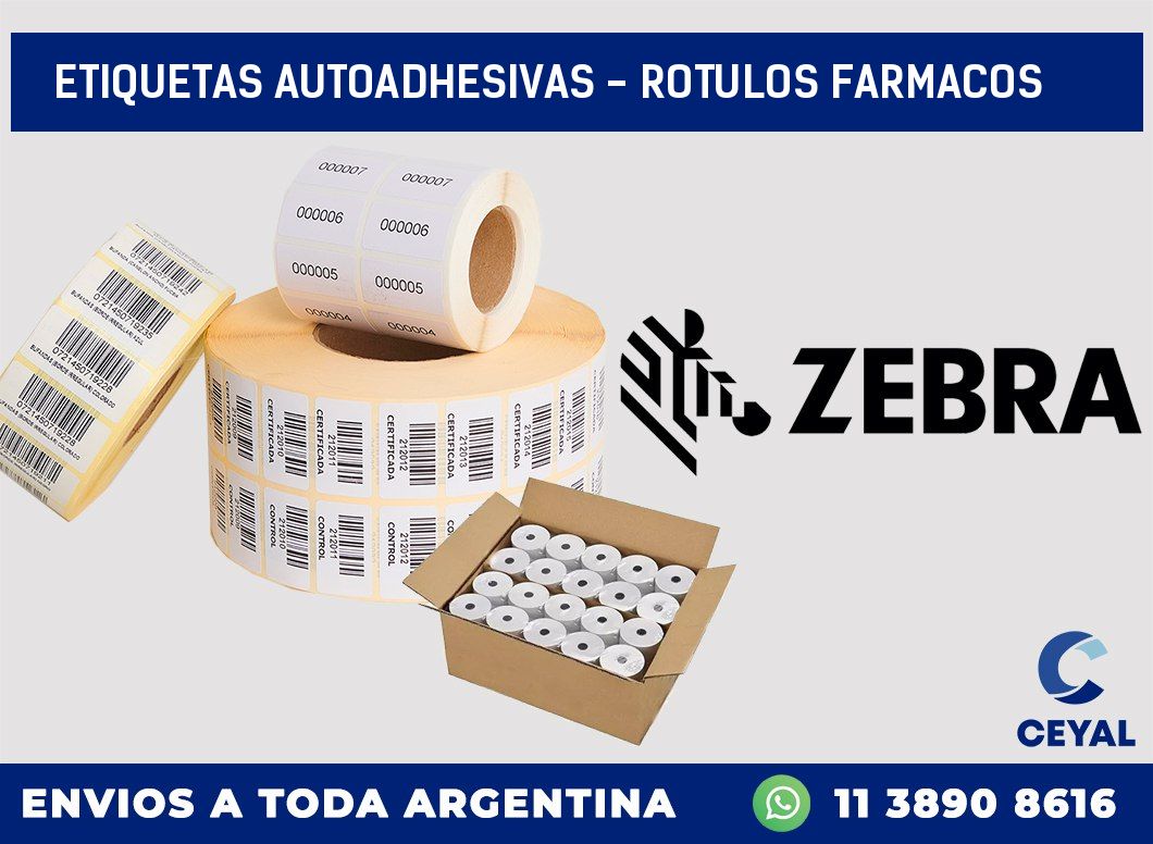 etiquetas autoadhesivas - rotulos farmacos