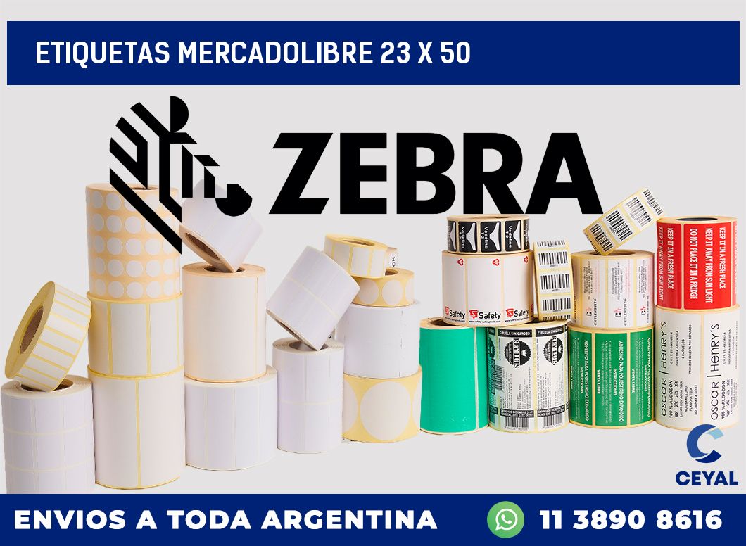 etiquetas mercadolibre 23 x 50
