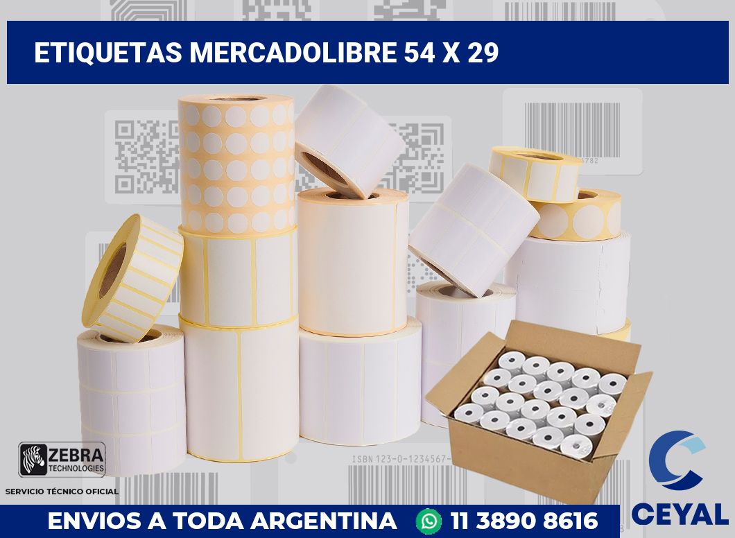etiquetas mercadolibre 54 x 29