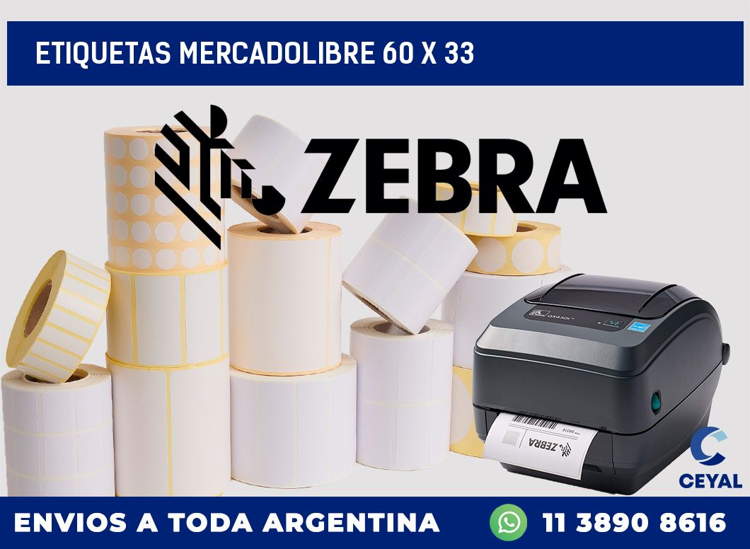 etiquetas mercadolibre 60 x 33