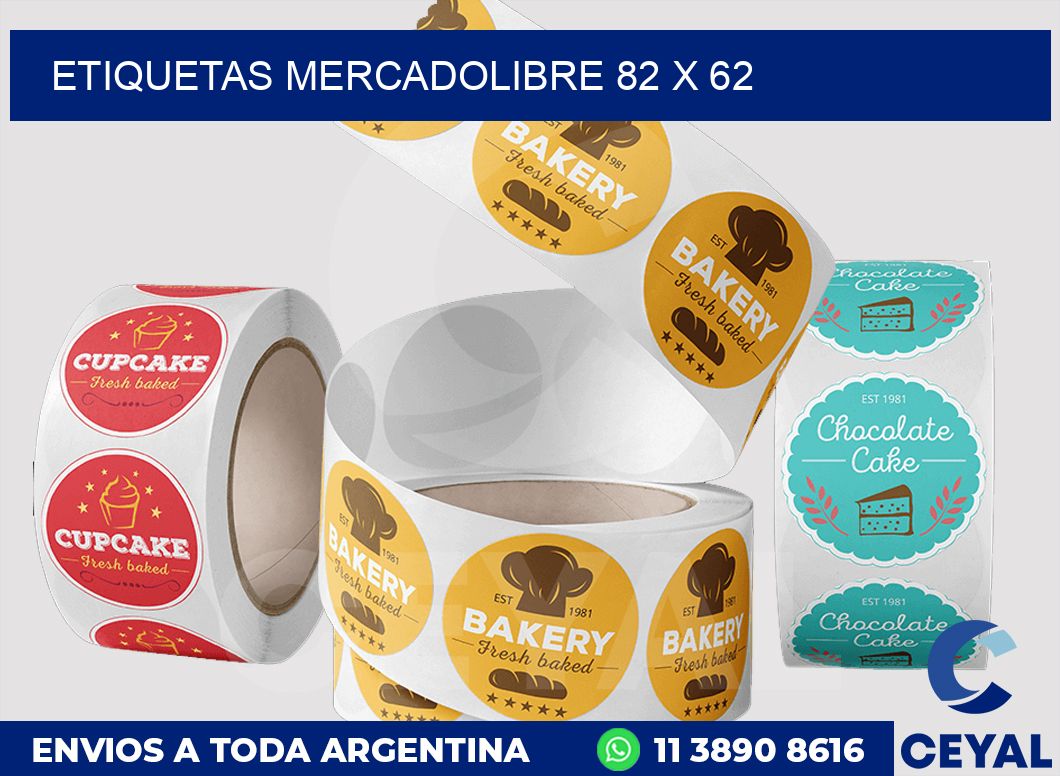 etiquetas mercadolibre 82 x 62