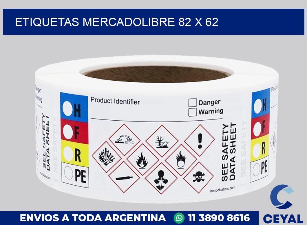 etiquetas mercadolibre 82 x 62