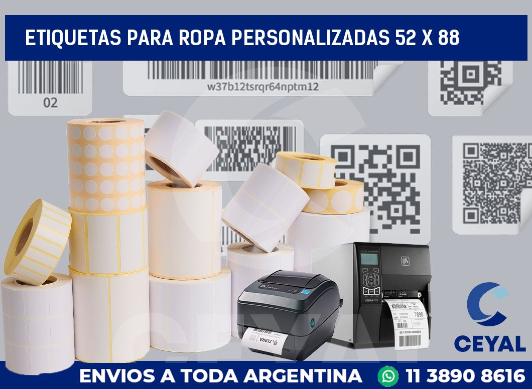 etiquetas para ropa personalizadas 52 x 88