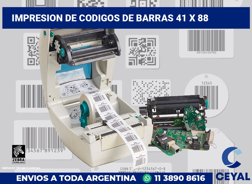 impresion de codigos de barras 41 x 88