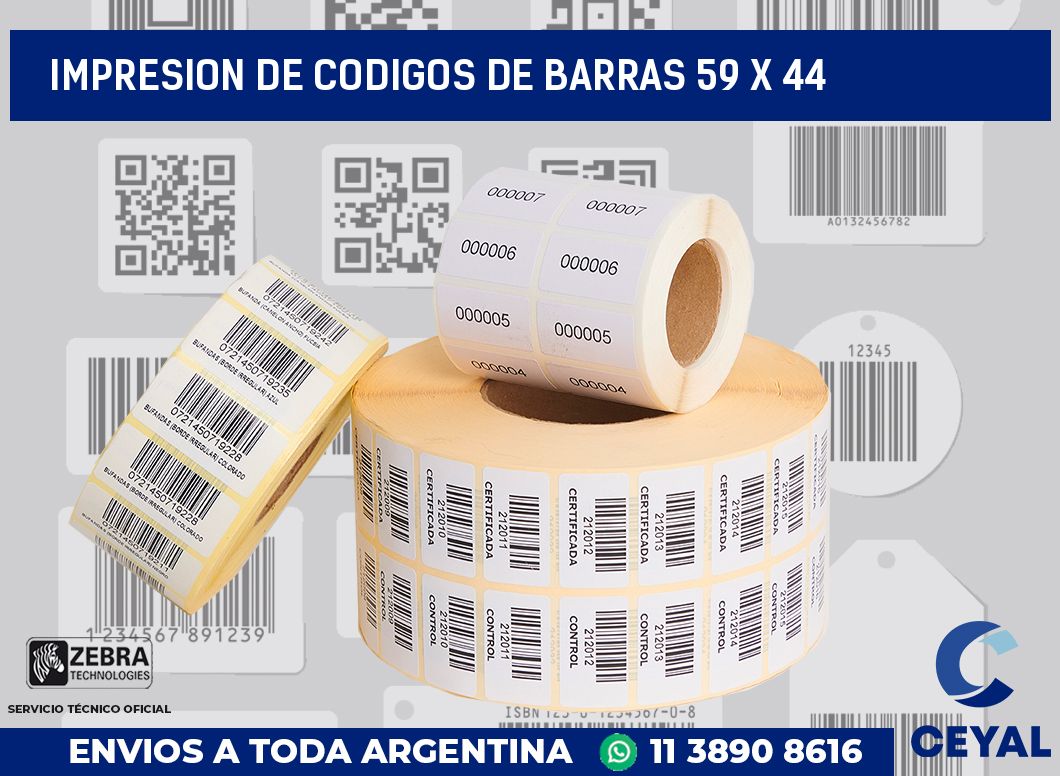 impresion de codigos de barras 59 x 44