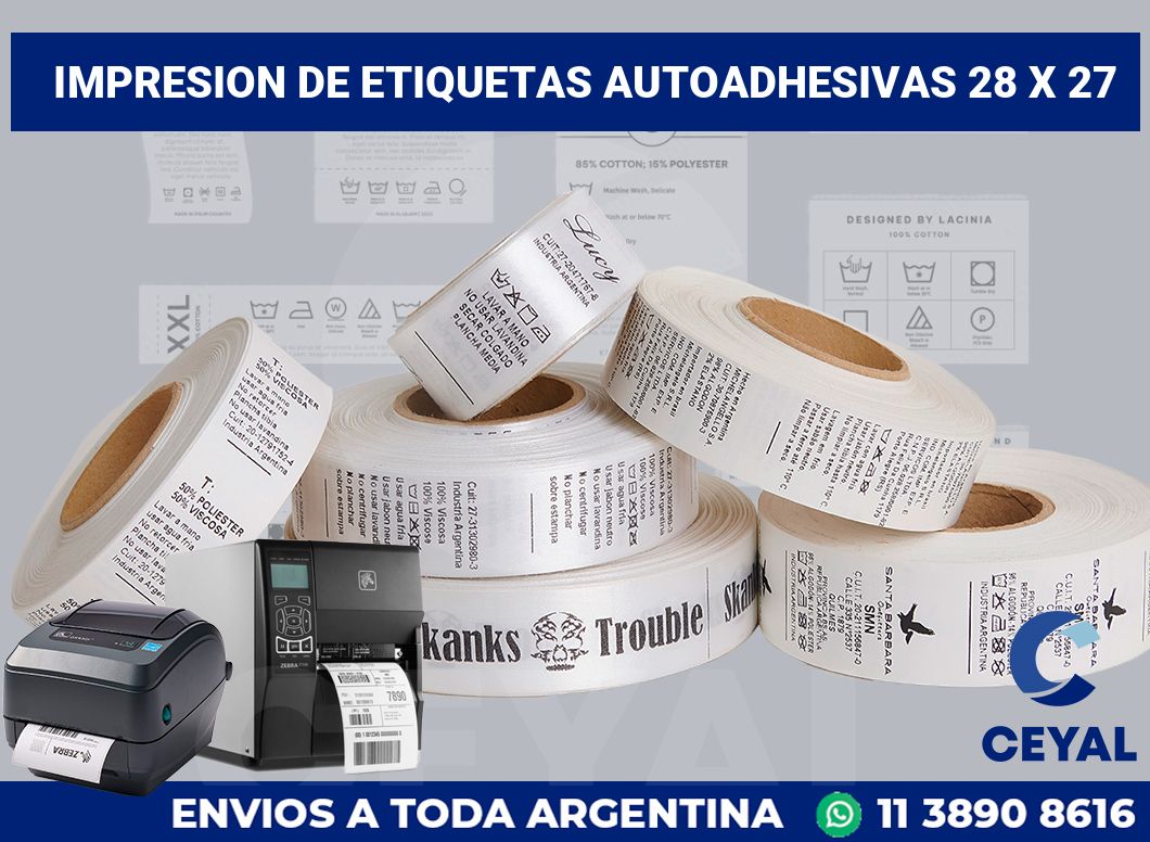 impresion de etiquetas autoadhesivas 28 x 27
