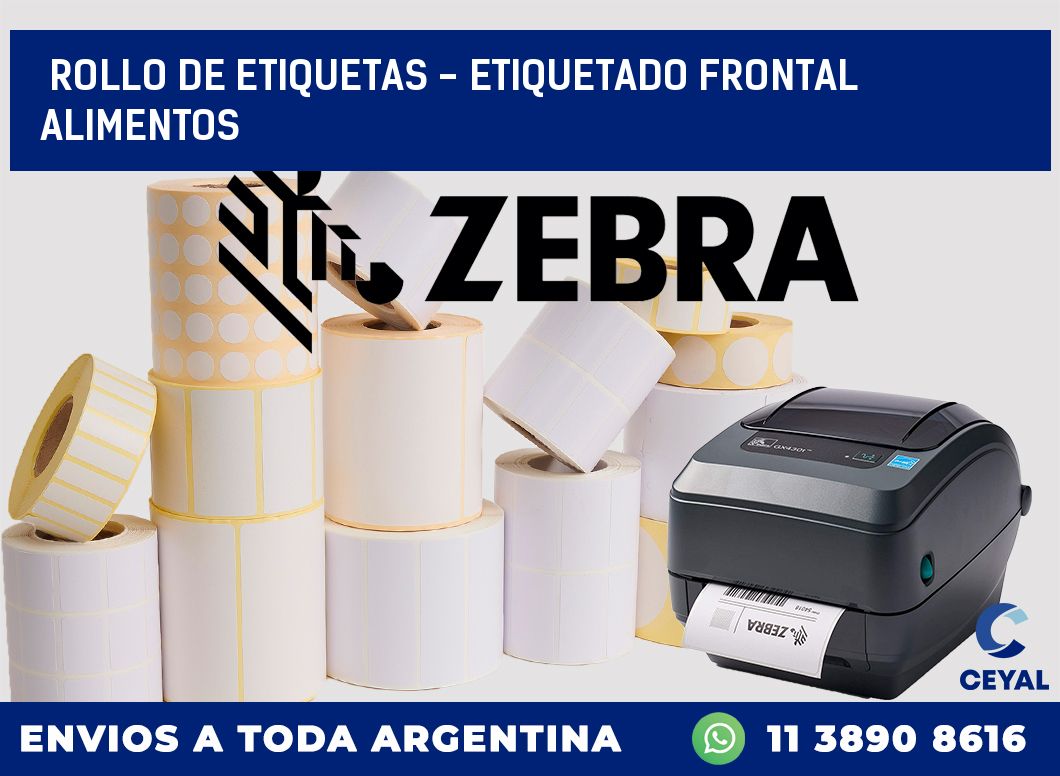 rollo de etiquetas – etiquetado frontal alimentos