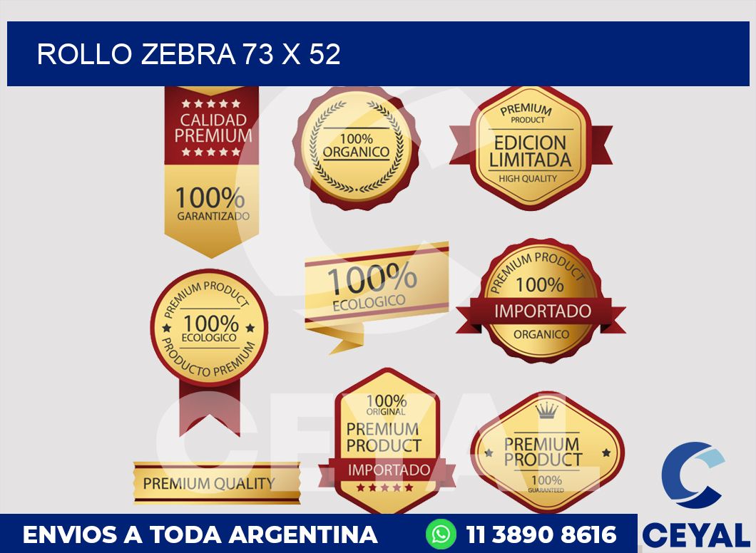 rollo zebra 73 x 52