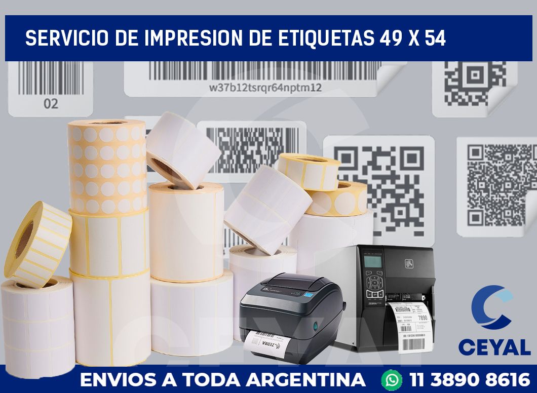 servicio de impresion de etiquetas 49 x 54