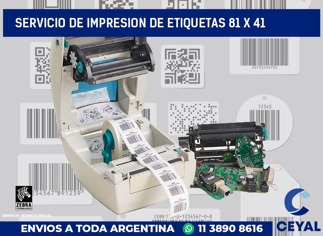 servicio de impresion de etiquetas 81 x 41