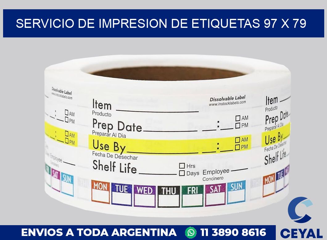 servicio de impresion de etiquetas 97 x 79