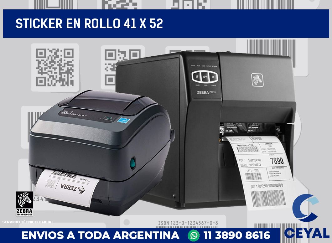 sticker en rollo 41 x 52