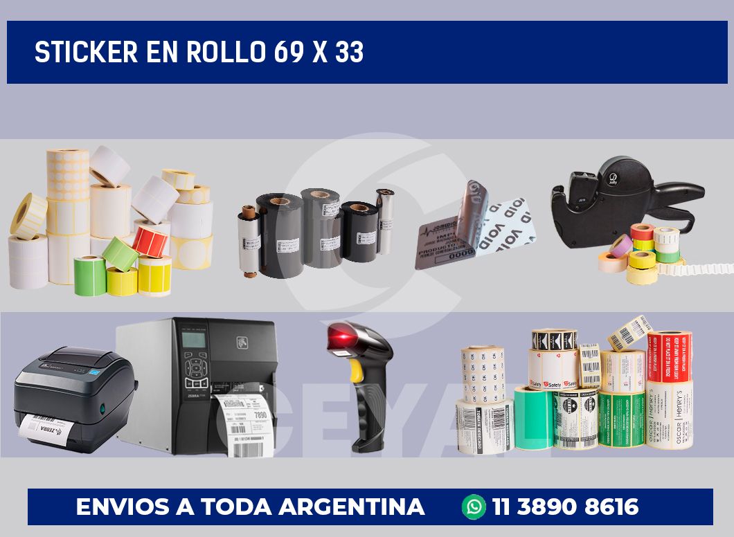 sticker en rollo 69 x 33