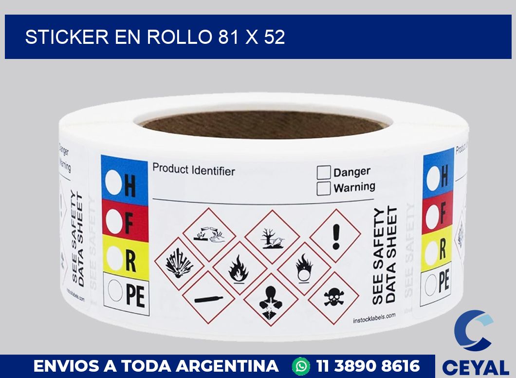 sticker en rollo 81 x 52