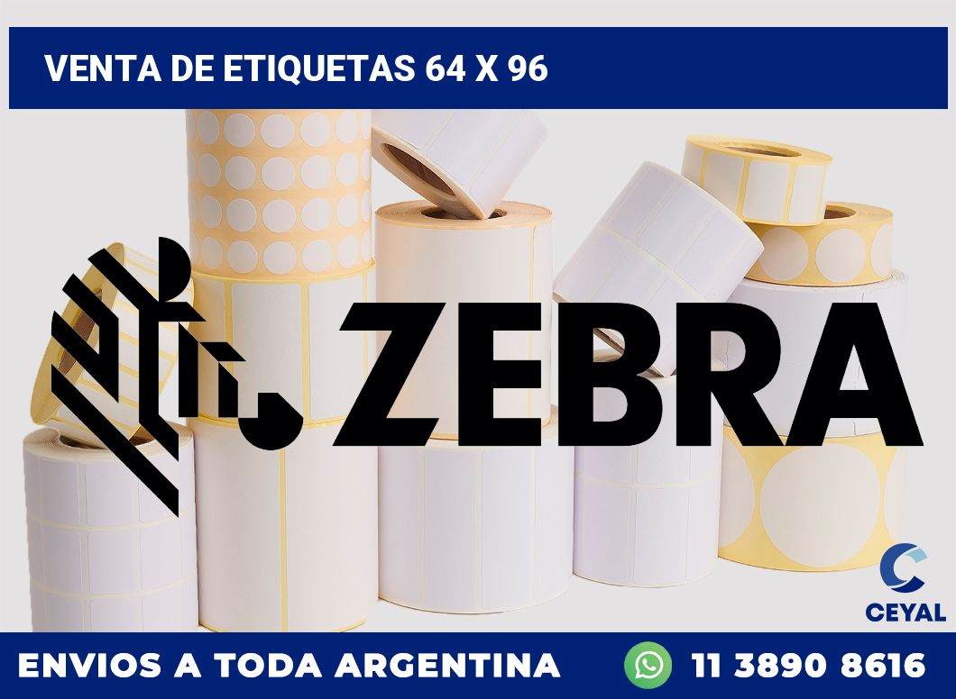 venta de etiquetas 64 x 96