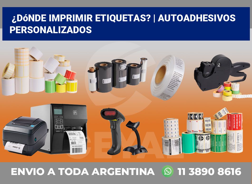 ¿Dónde imprimir etiquetas? | Autoadhesivos personalizados