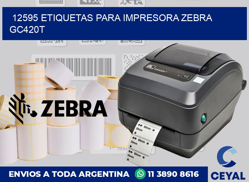 12595 etiquetas para impresora zebra GC420T