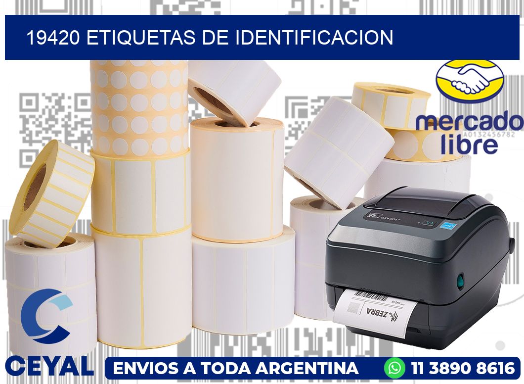 19420 Etiquetas de identificacion