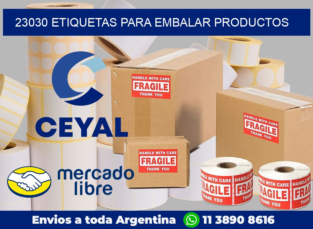 23030 Etiquetas para embalar productos