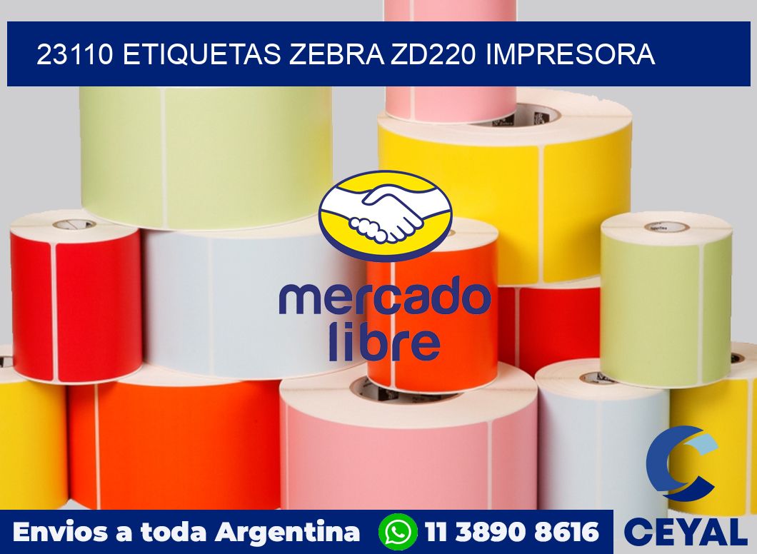 23110 etiquetas Zebra zd220 impresora