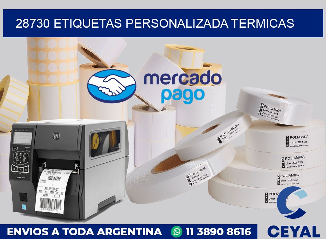 28730 etiquetas personalizada termicas