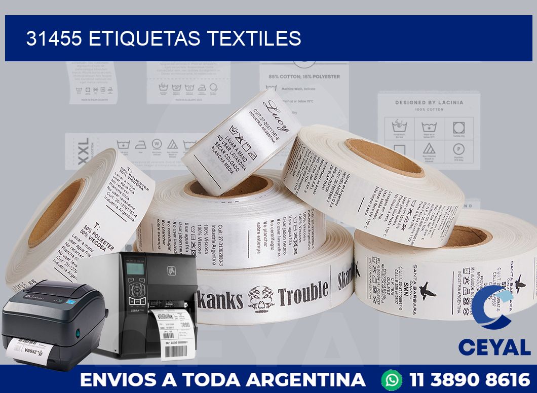 31455 etiquetas textiles