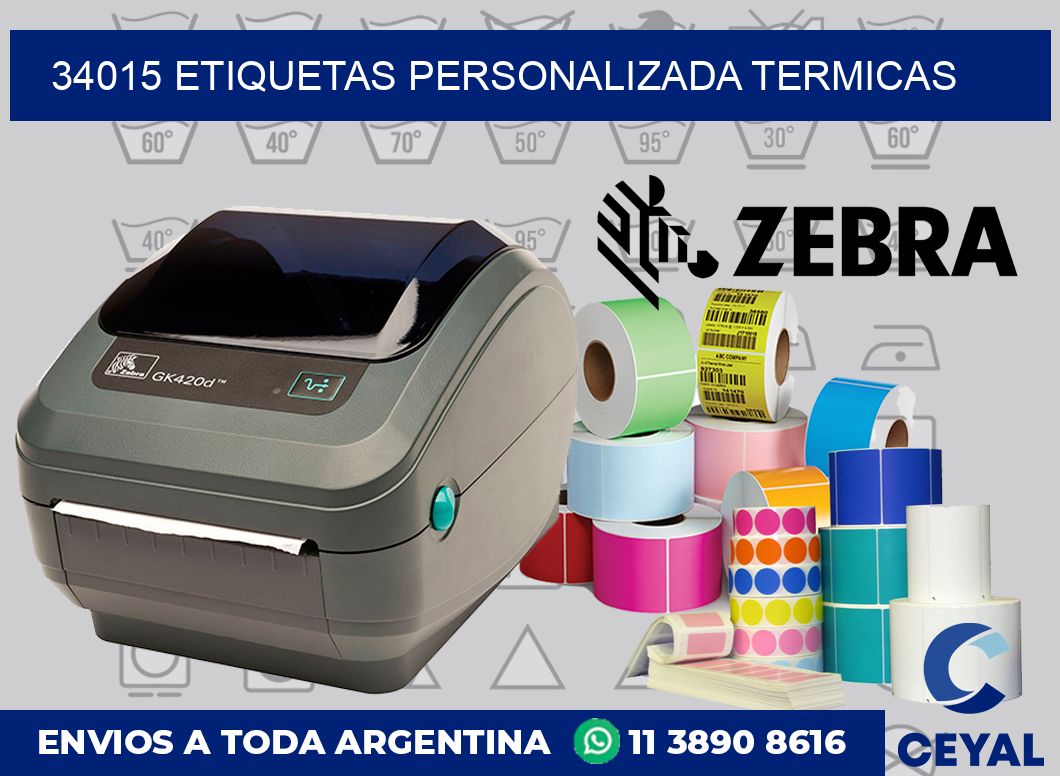 34015 etiquetas personalizada termicas