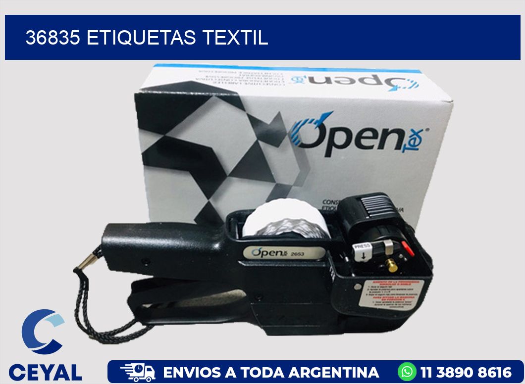 36835 etiquetas textil