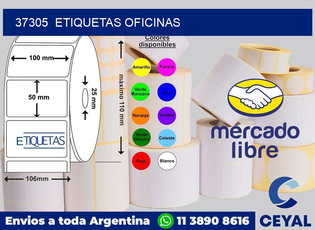 37305  Etiquetas oficinas