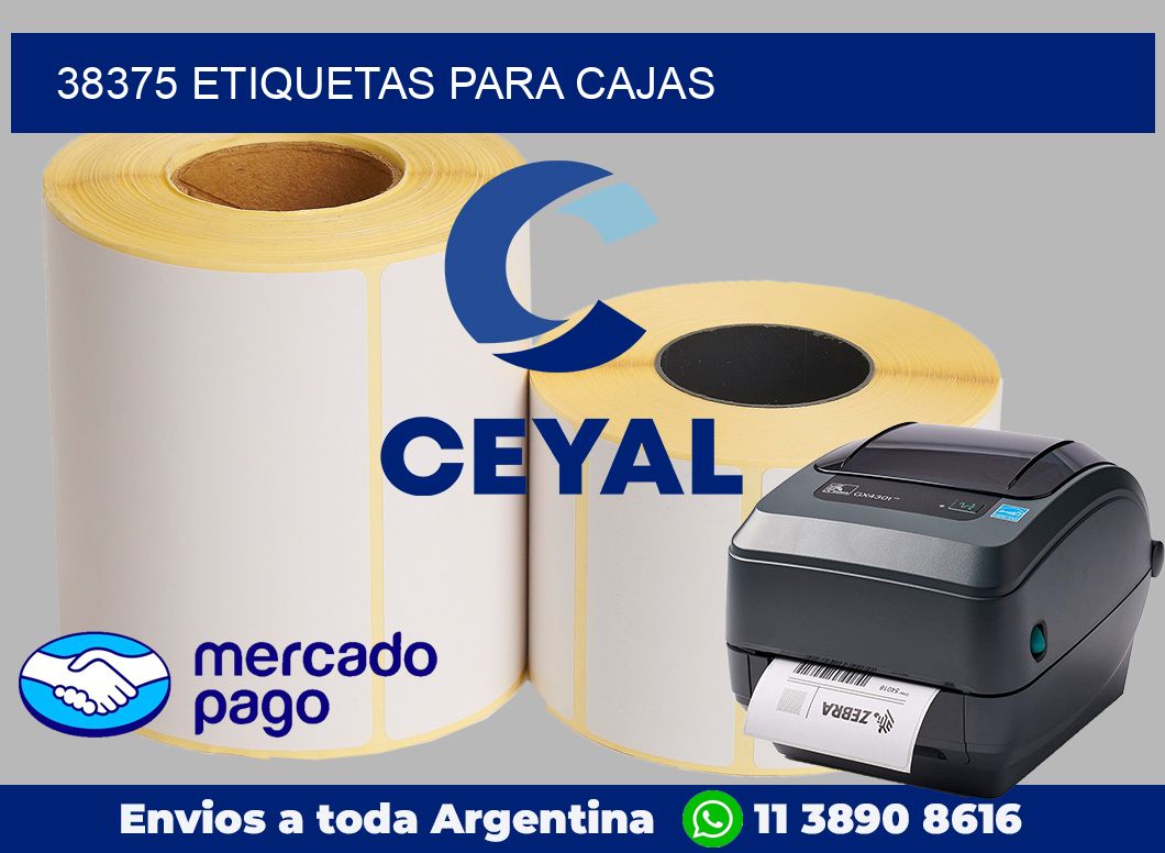 38375 Etiquetas para cajas