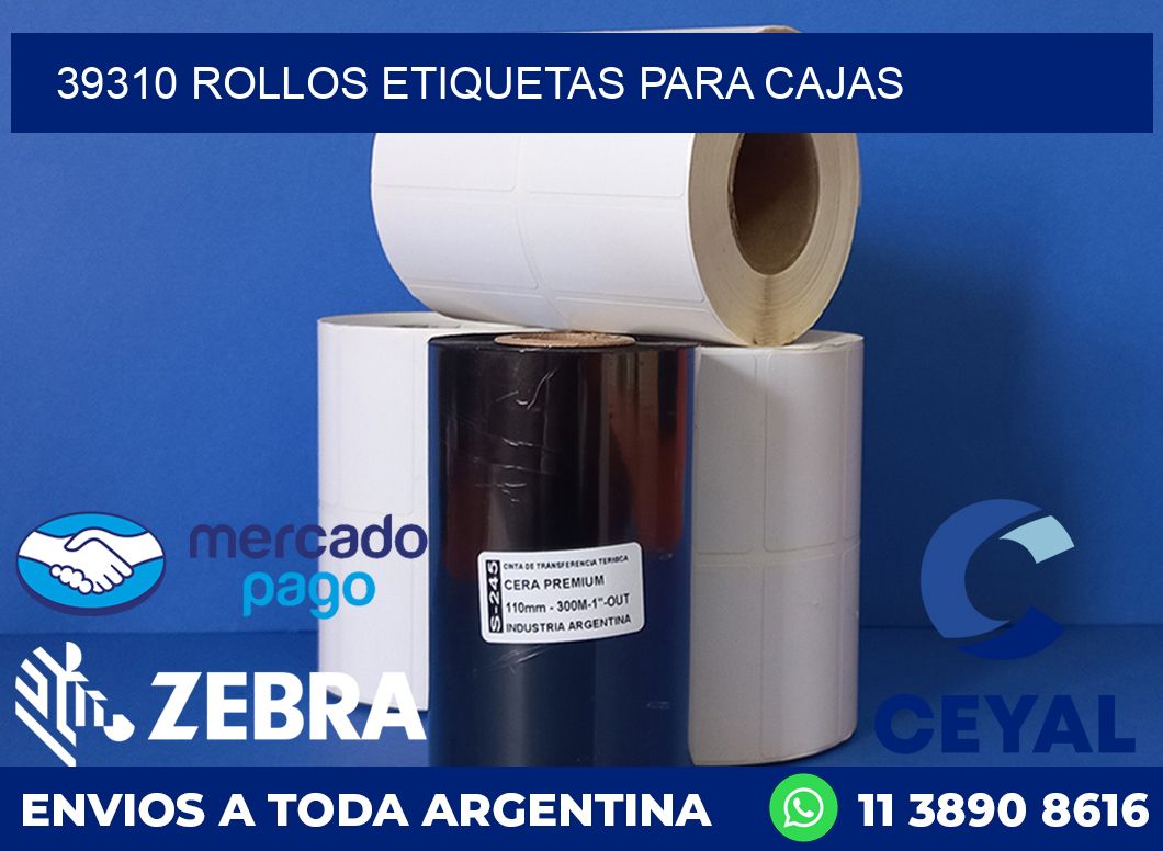 39310 rollos etiquetas para cajas