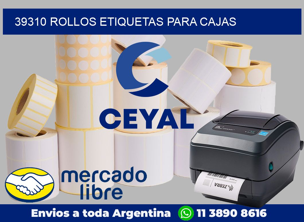 39310 rollos etiquetas para cajas