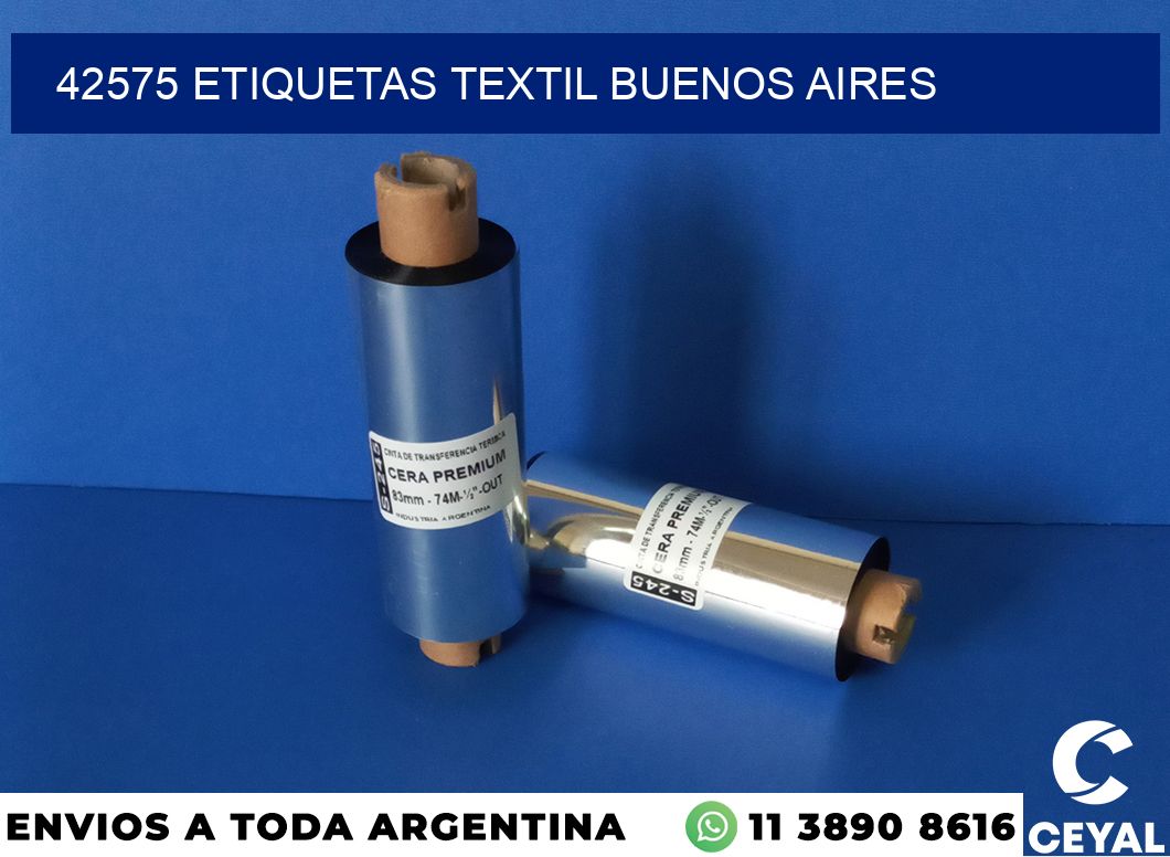 42575 etiquetas textil buenos aires