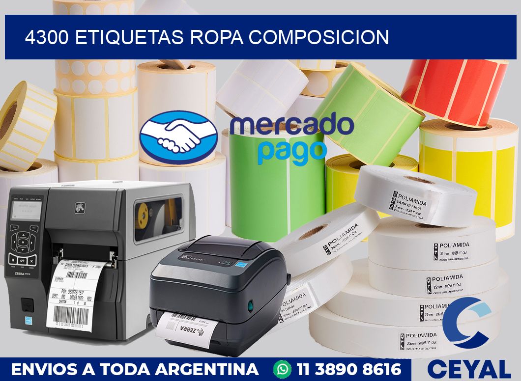 4300 Etiquetas ropa composicion