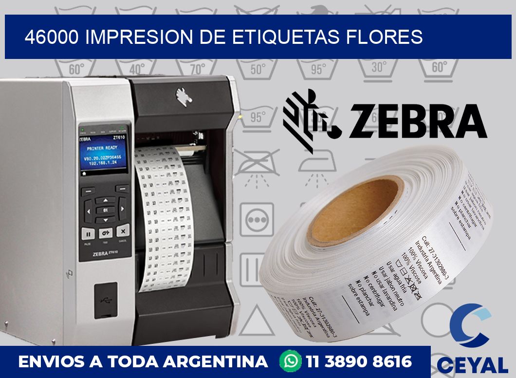 46000 Impresion de etiquetas Flores