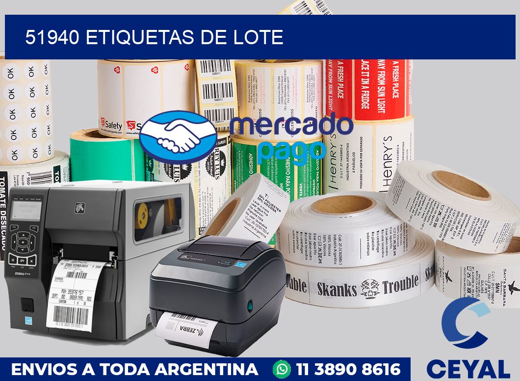 51940 Etiquetas de lote