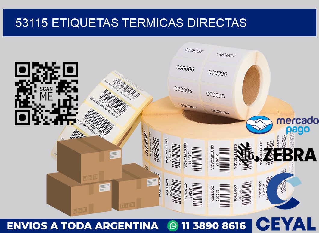 53115 Etiquetas termicas directas