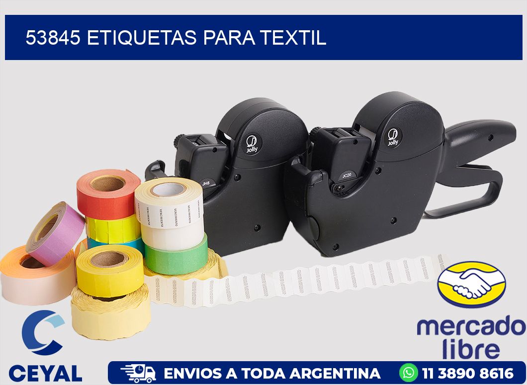 53845 etiquetas para textil